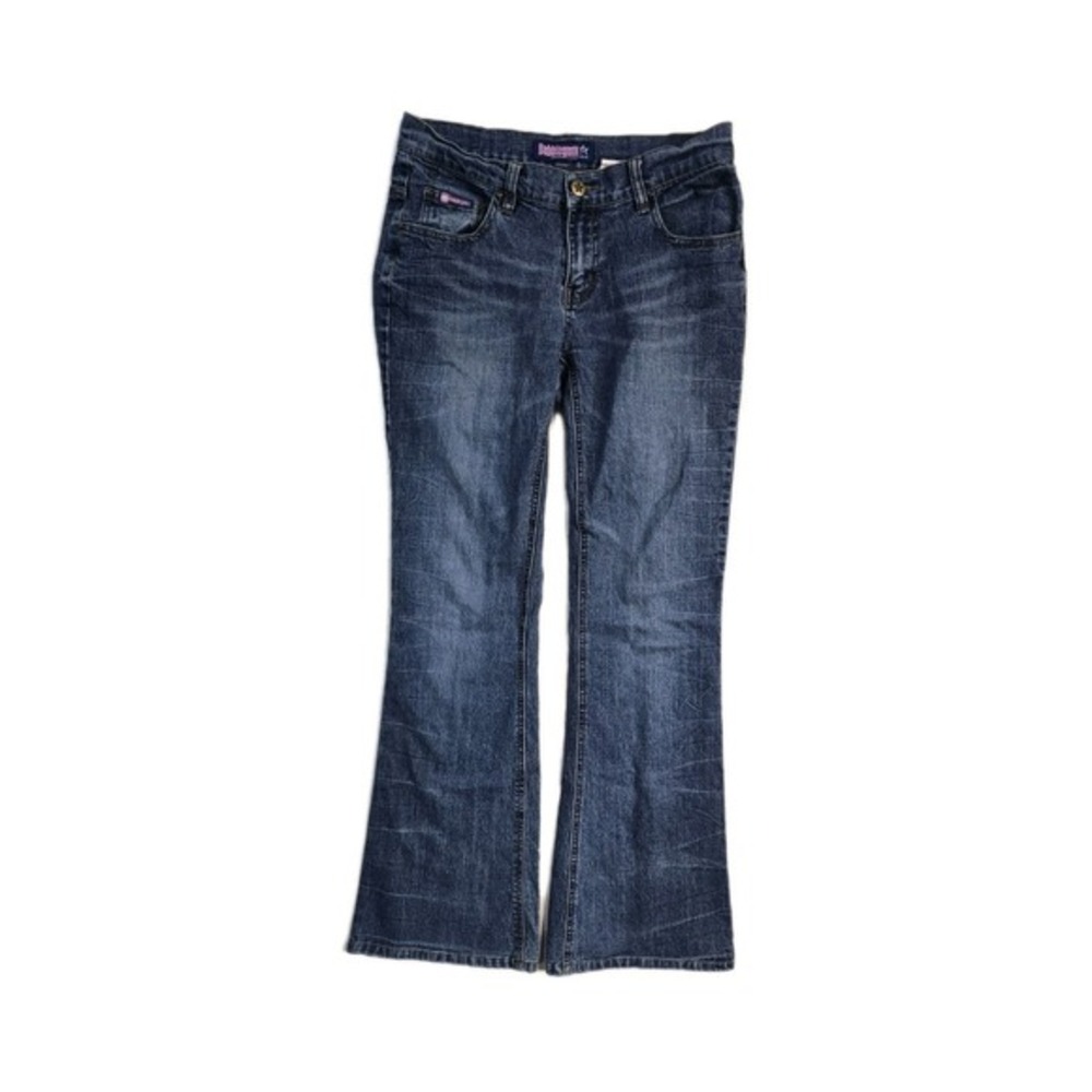 Bubblegum Jeans‎ Women's  5/6 Y2K Vintage  Blue Boot Cut Stretch Flare Low Rise